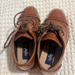 Kids Brown Dress Shoes